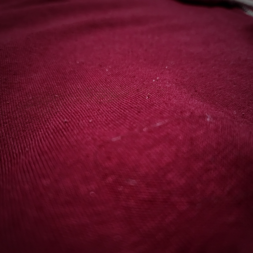 Forever 21 Maroon Crop Top Zipper Down Hoodie Sz Sm - Picture 3 of 5
